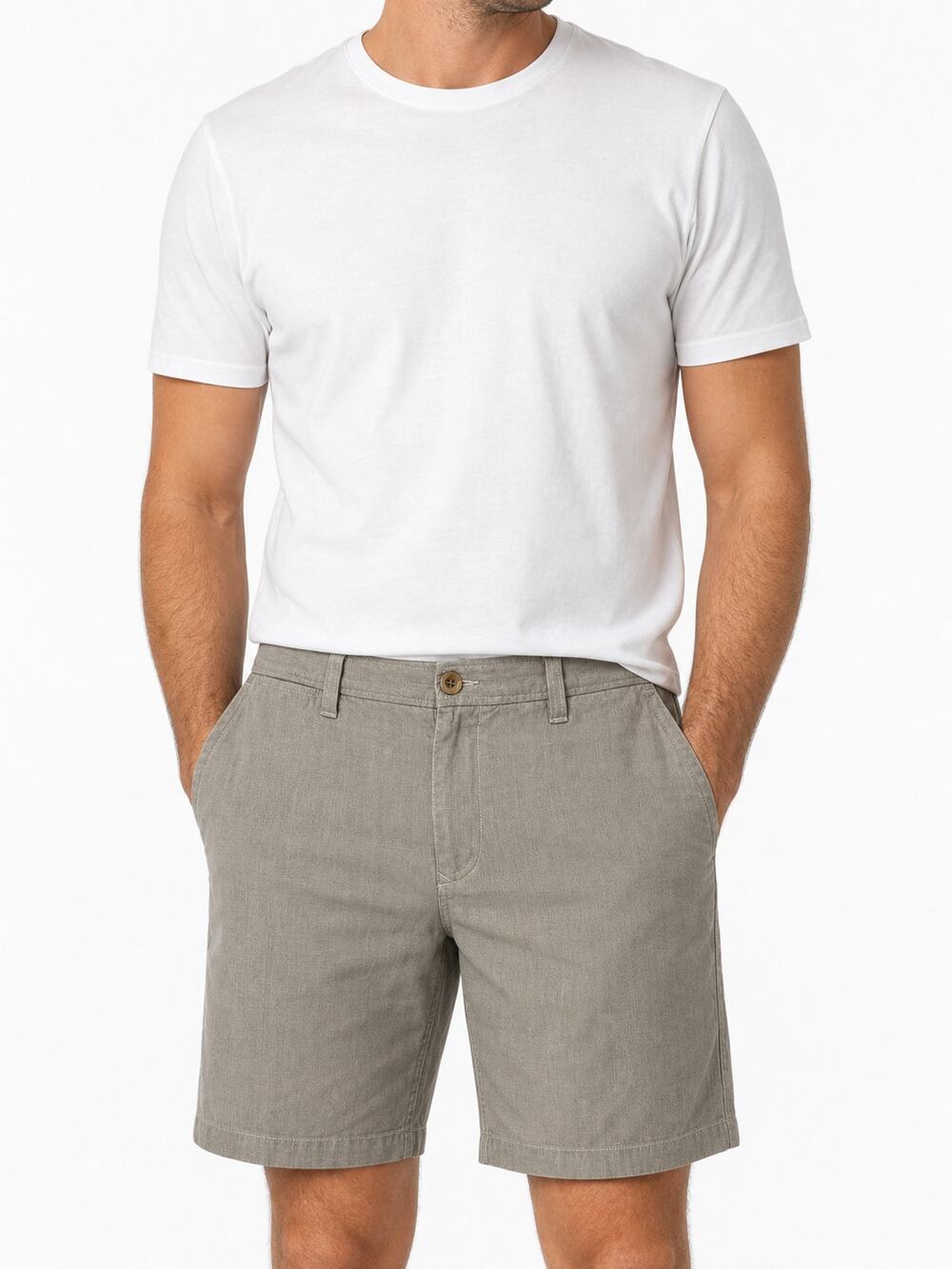 Tommy Bahama Men's Silk Cotton Herringbone Shorts Size 33 Vacation Summer Travel
